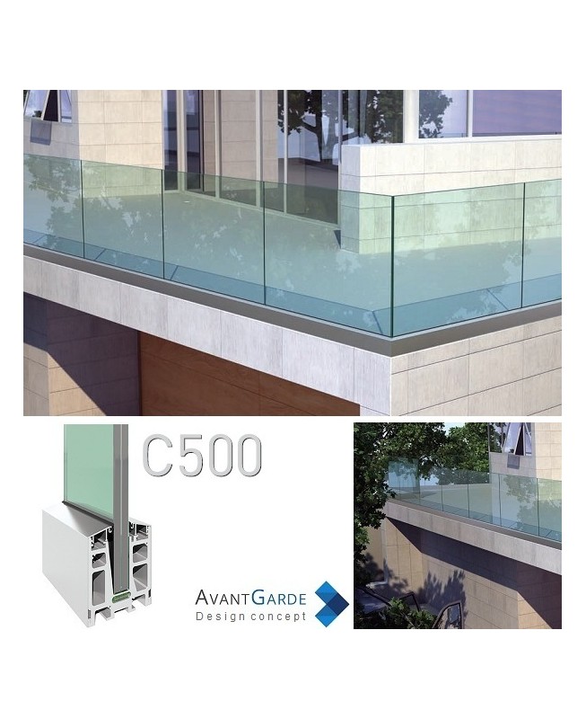 Rambarde en verre C500