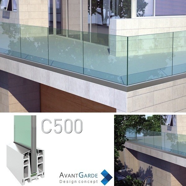 Rambarde en verre C500